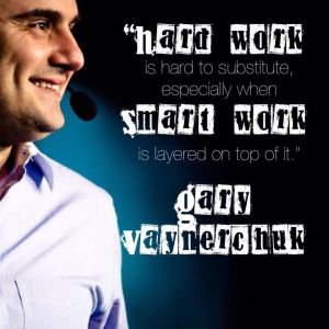 Follow @garyvee if you want to see someone work hard every day! This guy is a stud and hustles every day to reach his full potential.